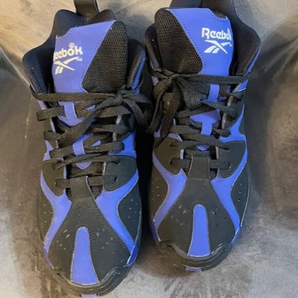 Reebok Kamikaze 1 Mid Blue Print Size 11 - Picture 2 of 4